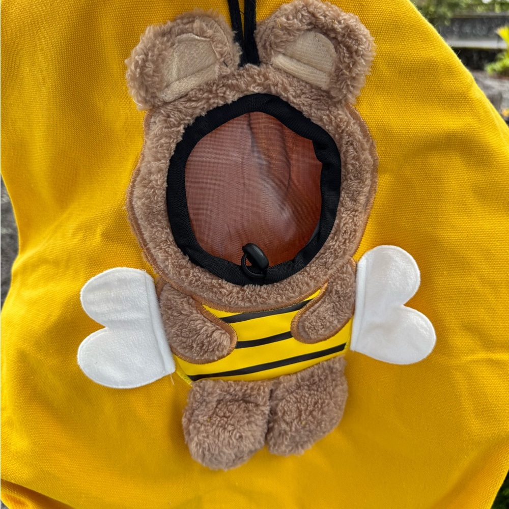 Yellow Teddy Bear Bee Pet Carrier Tote Bag for Small Dog/Cat - Picture 7 of 10